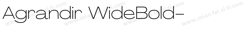 Agrandir WideBold字体转换